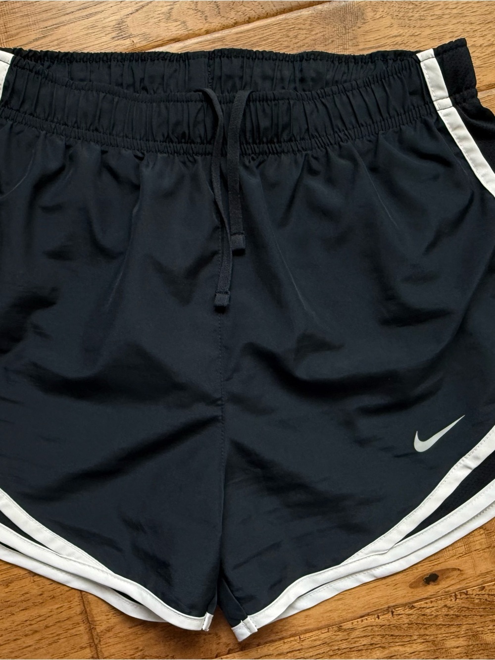 Nike Women's Black Extra Small Athletic Shorts with White Trim